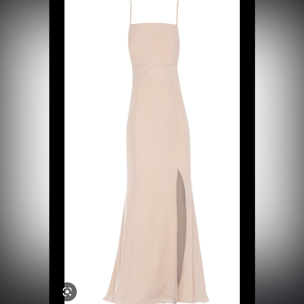 Amsale Bray Dress in Fawn - Picture 3 of 11